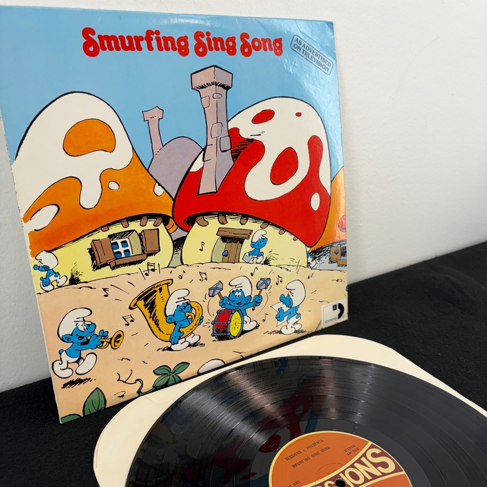 Smurfing Sing Song Vinyl LP Record 1980 ARI-1018 Smurfs Sessions Vintage Album